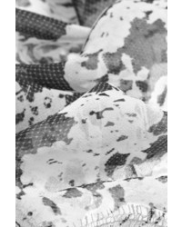 Erdem Lace And Printed Silk Chiffon Scarf