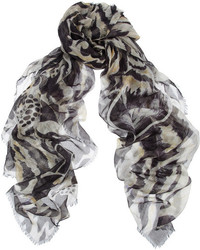 Matthew Williamson Ocelot Morris Printed Modal And Cashmere Blend Scarf