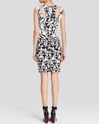 Tracy Reese Dress Floral Stretch Crepe Sheath