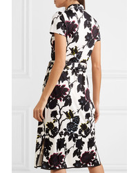 Diane von Furstenberg Nicole Floral Print Silk Wrap Dress
