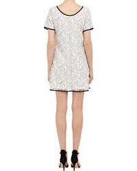 Barneys New York Lace Shift Dress White