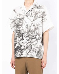 Erdem Botanical Print Short Sleeve Shirt