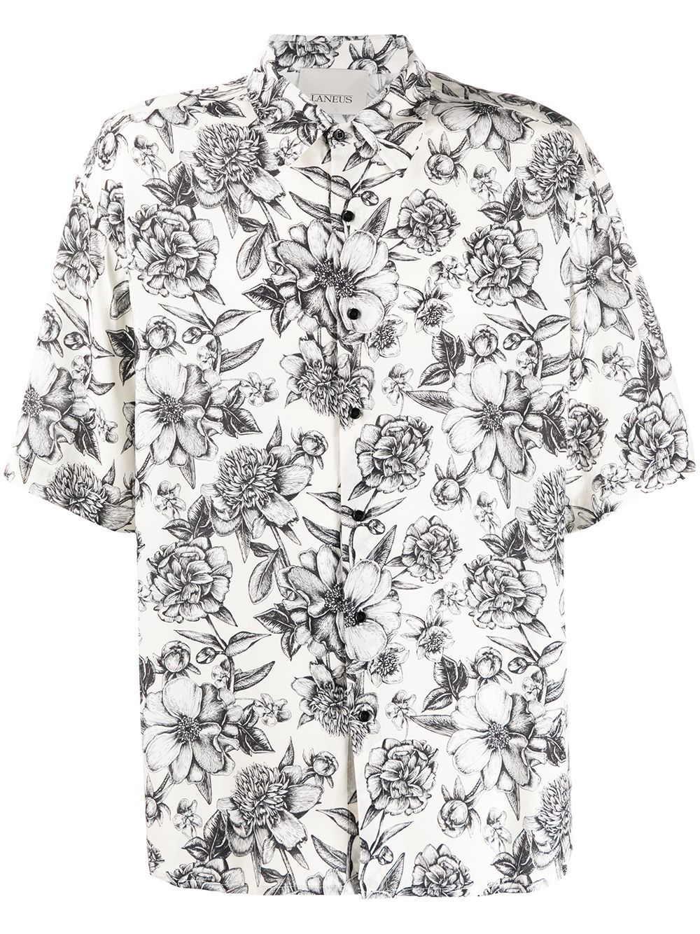 Laneus Floral Print Relaxed Fit Shirt, $232 | farfetch.com | Lookastic