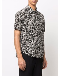 Saint Laurent Floral Short Sleeved Silk Shirt