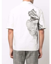 Alexander McQueen Flower Print Cotton Shirt