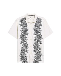 Tommy Bahama Midnight Blooms Short Sleeve Silk Button Up Shirt