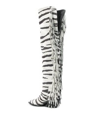 A.F.Vandevorst Zebra Over The Knee Boots