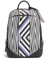MCM Tobias Rehberger Small Geometric Coated Canvas Backpack