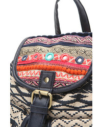 La Hearts Tapestry Rucksack Bag