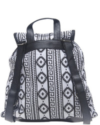 Wet Seal Aztec Print Canvas Backpack