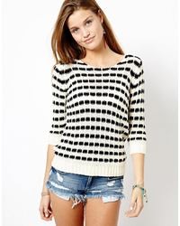 Only Geo Knit Sweater
