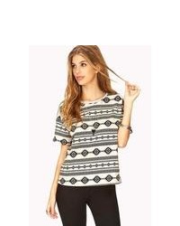 Forever 21 Boxy Tribal Print Top