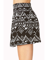 Forever 21 Day Trip Abstract Mini Skirt