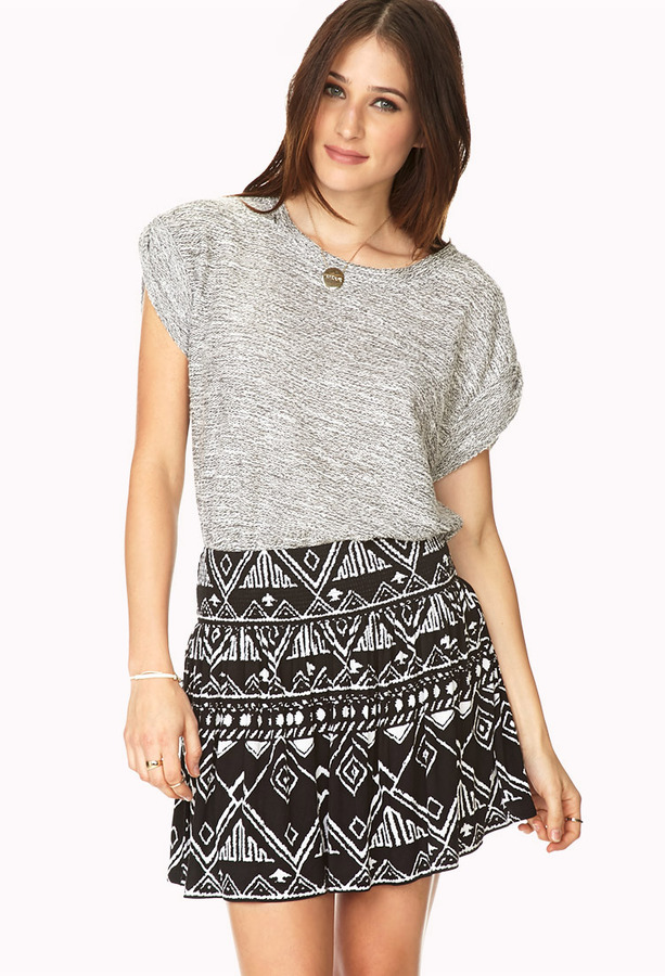 Forever 21 Day Trip Abstract Mini Skirt, $8 | Forever 21 | Lookastic