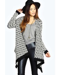 Boohoo Boutique Candy Wool Mix Geo Cardigan