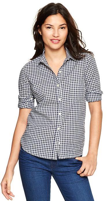 gap fitted boyfriend shirt