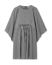 Michael Kors Collection Checked Crepe Mini Dress