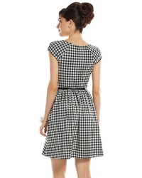 Elle Tm 70th Anniversary Collection 1950s Gingham Fit Flare Dress