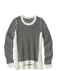 by design, LLC Xhilaration Juniors Pullover Sweater Blackwhite Xxl