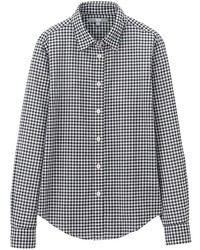 Uniqlo Cotton Lawn Check Long Sleeve Shirt