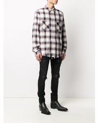 Amiri Check Button Down Shirt