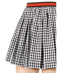 Checked Cotton Poplin Skirt