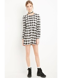 Forever 21 Gingham Button Down Dress