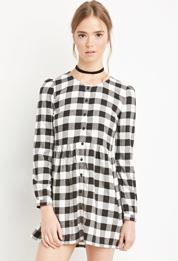 forever 21 button down dress
