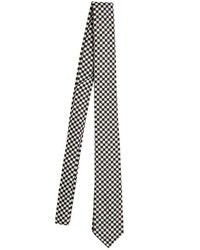 Saint Laurent 4cm Checked Jacquard Silk Tie