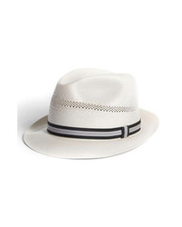 Biltmore Hats Shantung Fedora Ivory Large
