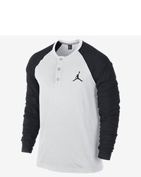 Nike Jordan Long Sleeve Henley Shirt