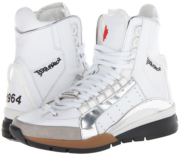 DSquared 2 551 High Sneaker Lace Up Caual Shoe, $695 | Zappos Couture | Lookastic