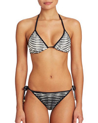 Shoshanna Ombre Striped Triangle Bikini Top