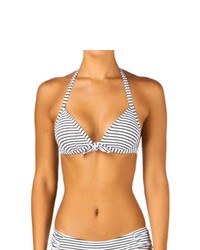 Pureda Aimee Padded Triangle Bikini Top Whiteblack