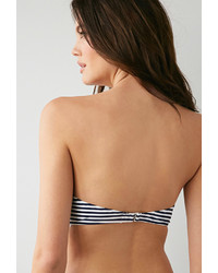 Forever 21 Ruffled Stripe Underwire Bikini Top