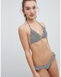 Ga op pad draad Lil Pimkie Stripe Ruffle Bikini Top, $5 | Asos | Lookastic