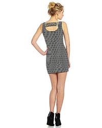 Collective Concepts Beaded Back Striped Dress
