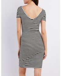 Charlotte Russe Ribbed Scoop Neck Bodycon Dress