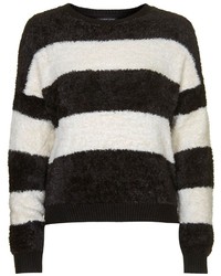 Topshop Shaggy Stripe Sweater