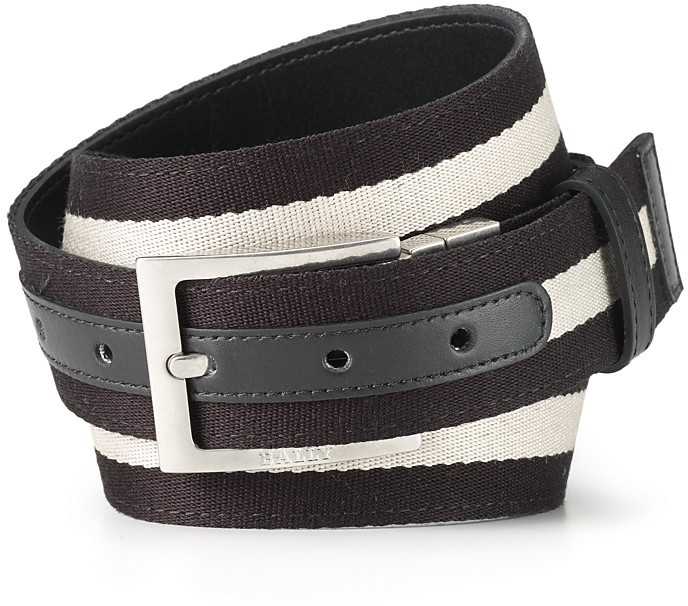 bally stripe belt