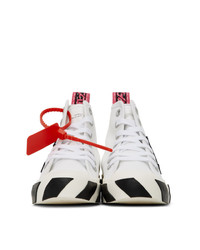 Off-White White Mid Top Sneakers
