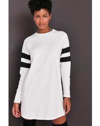 Truly Madly Deeply Oversized Varsity Stripe T Shirt Dress