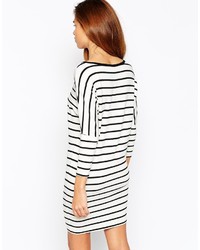 Asos Petite T Shirt Dress With 34 Sleeves In Stripe