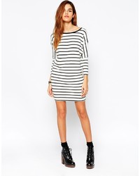 Asos Petite T Shirt Dress With 34 Sleeves In Stripe