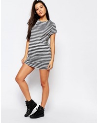 Missguided Stripe T Shirt Dress