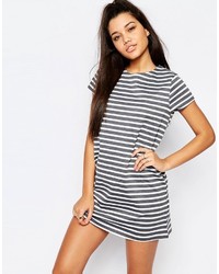 Missguided Stripe T Shirt Dress