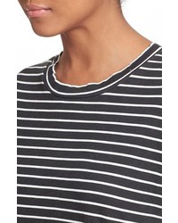 Current/Elliott The Knit Stripe T Shirt Dress