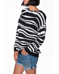 Derek Lam 10 Crosby Drop Sleeve Striped Sweater