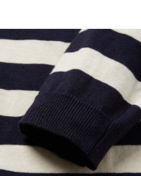 Norse Projects Arild Striped Cotton And Linen Blend Sweater