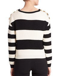 Boutique Moschino Boutique Moschino Striped Virgin Wool Sweater